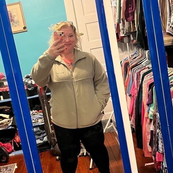 Columbia Large Tan CoatโJacketโFuzzyโWarm - Picture 4 of 16